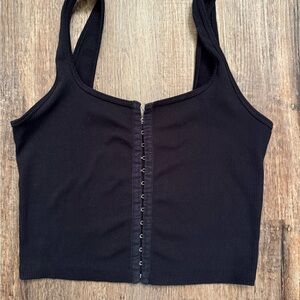 Abercrombie & Fitch Black Crop Top